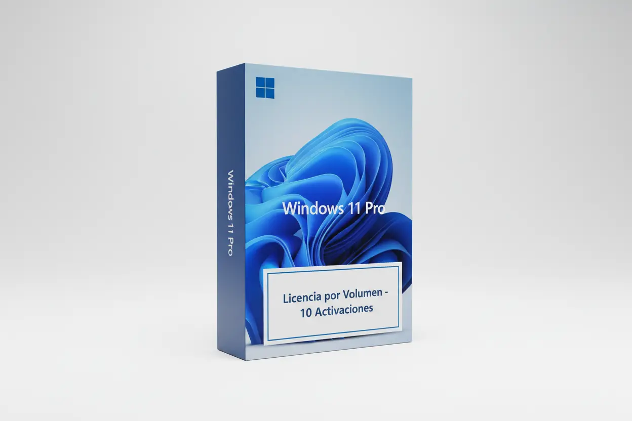 Windows 11 Pro – Licencia por Volumen para 10 Activaciones MSLicencias