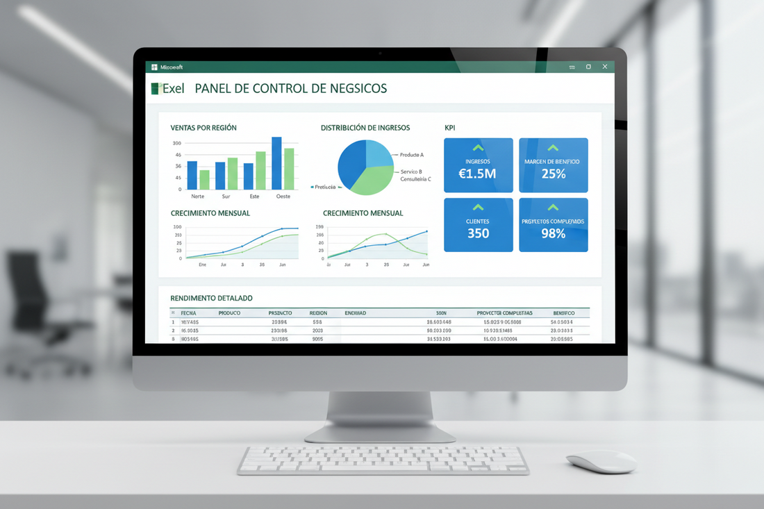 Excel para negocio: cómo crear un dashboard útil (sin volverte loco) - MSLicencias