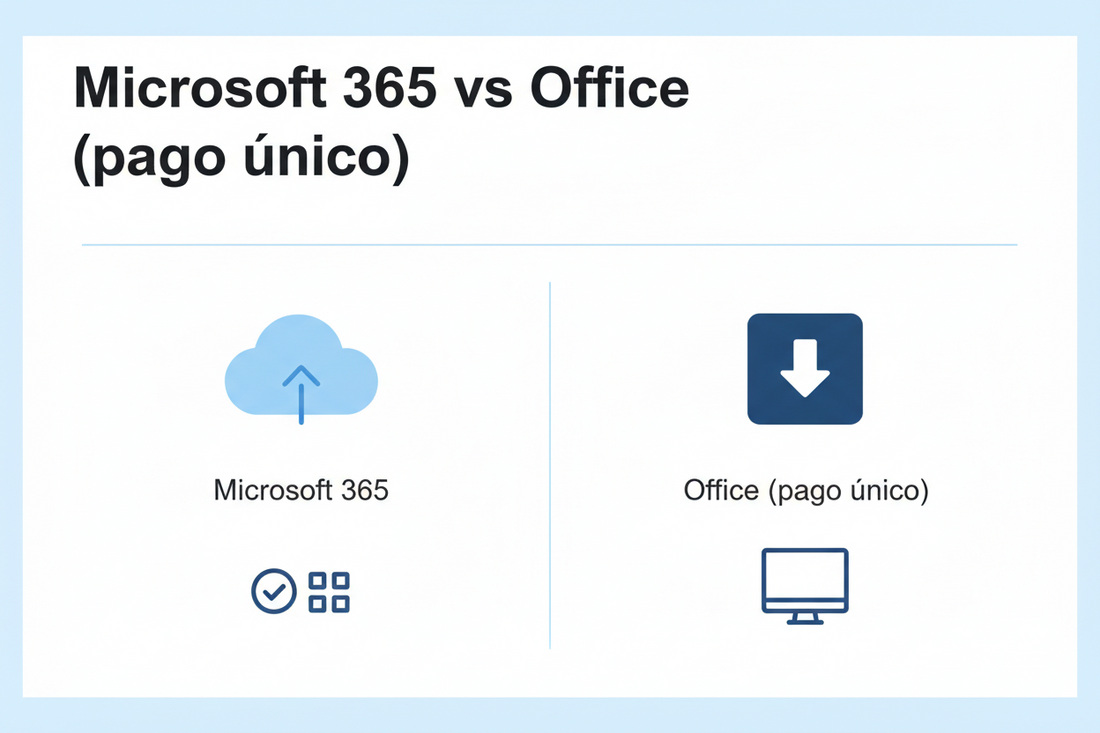 Microsoft 365 vs Office (pago único): cómo elegir la mejor opción para tu caso MSLicencias