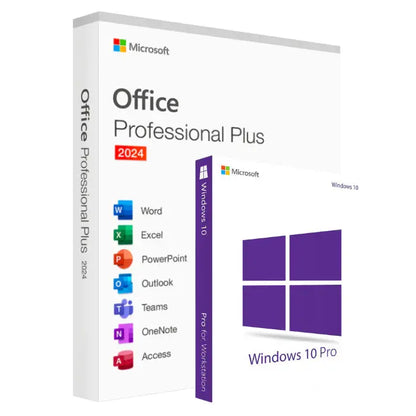 Windows 10 Pro + Office 2024 Professional Plus – Pack Profesional Completo MSLicencias