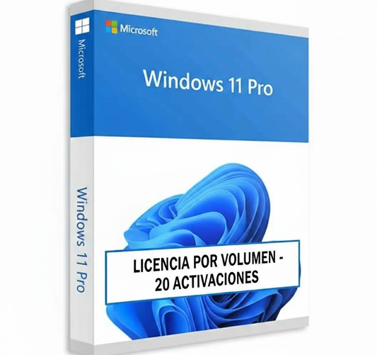 Windows 11 Pro – Licencia por Volumen para 20 Activaciones MSLicencias