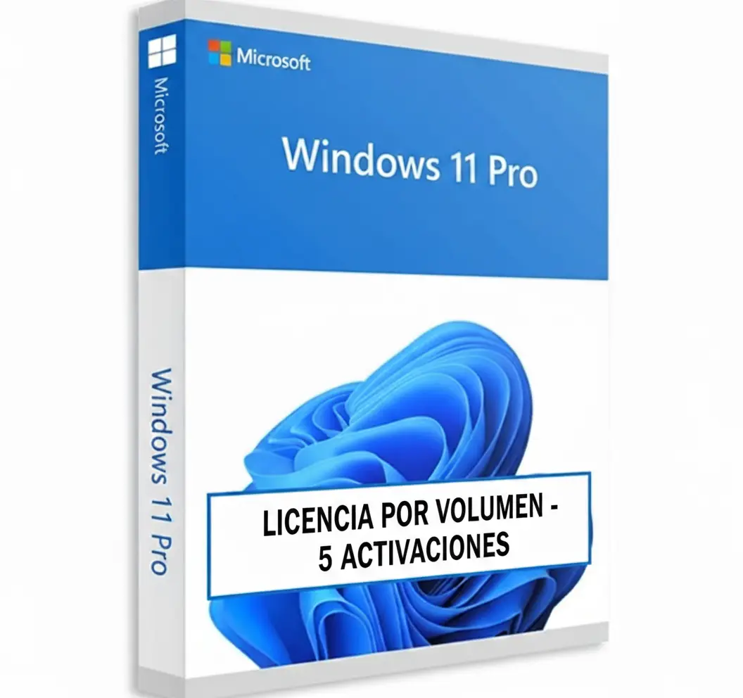 Windows 11 Pro – Licencia por Volumen para 5 Activaciones MSLicencias