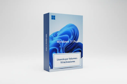 Windows 11 Pro – Licencia por Volumen para 10 Activaciones MSLicencias