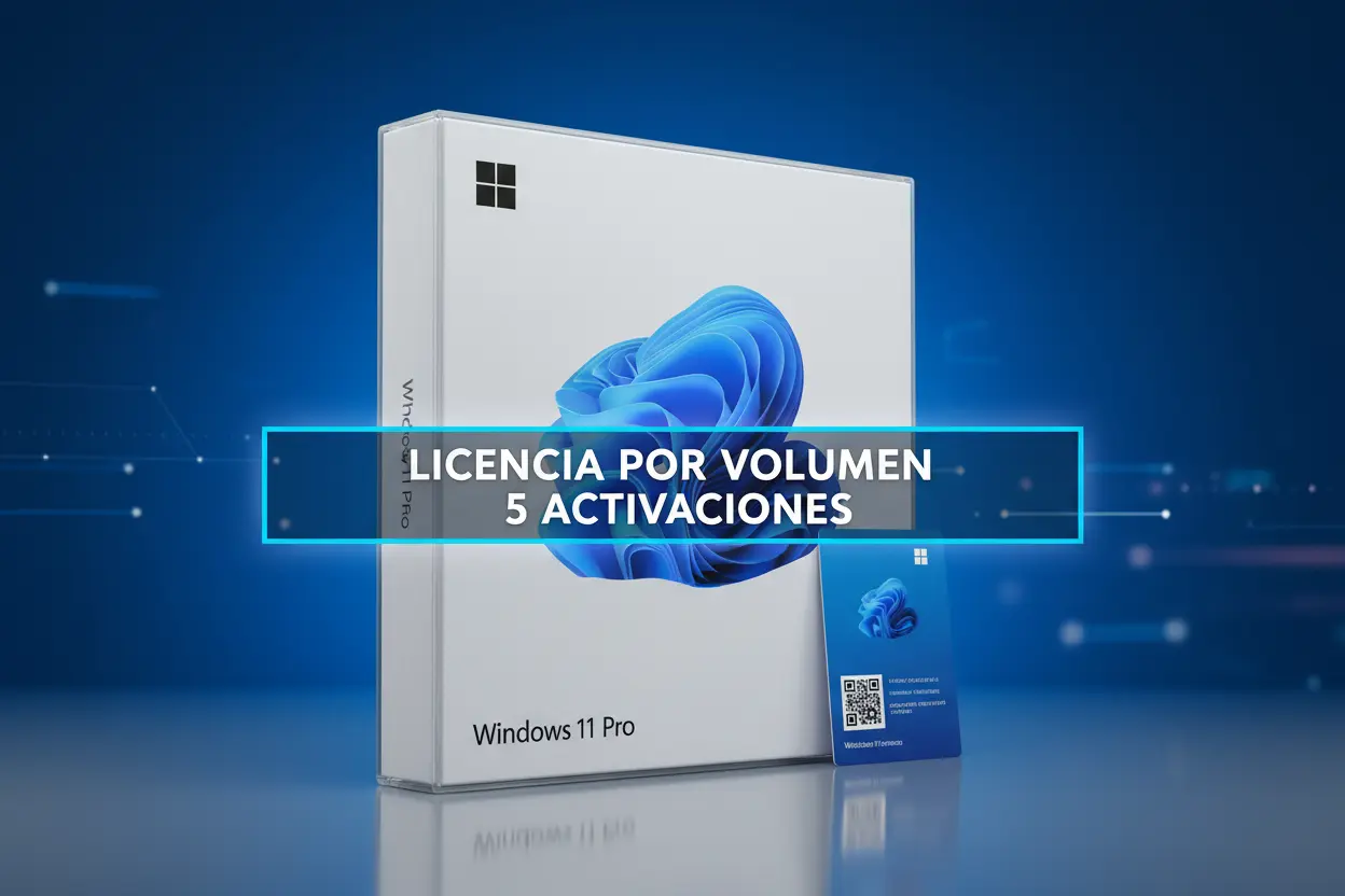 Windows 11 Pro – Licencia por Volumen para 5 Activaciones MSLicencias