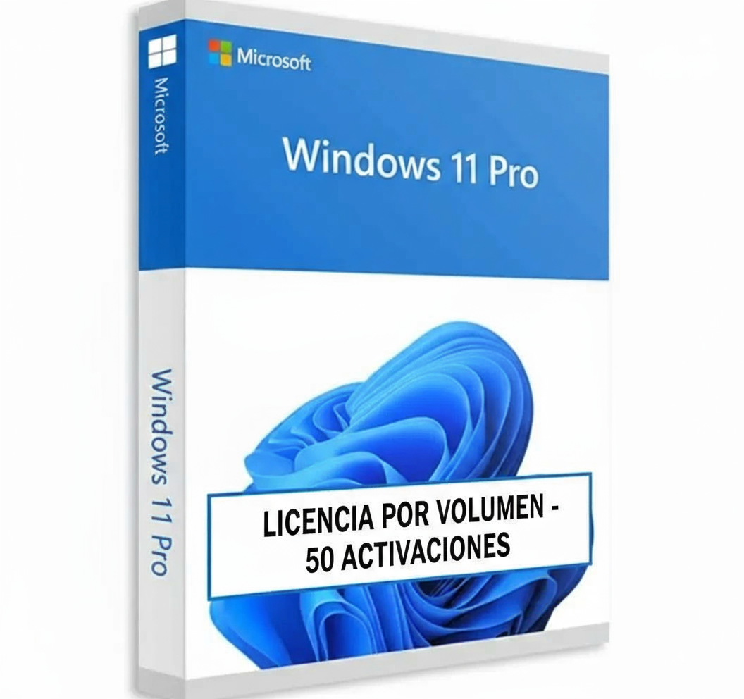 Windows 11 Pro – Licencia por Volumen para 50 Activaciones MSLicencias