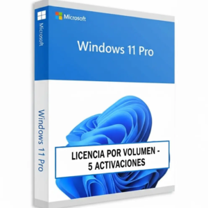 Windows 11 Pro – Licencia por Volumen para 5 Activaciones MSLicencias